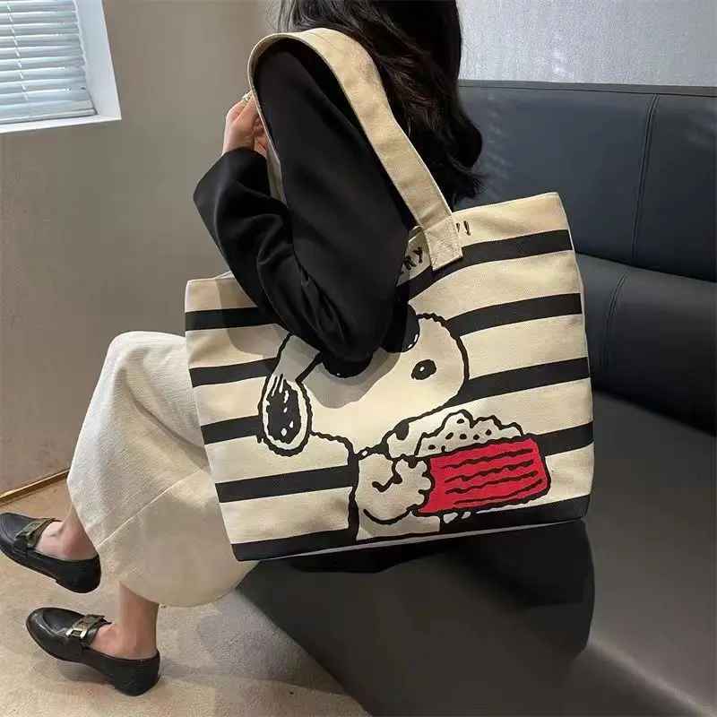 Tote Bag in tela  Minnie e Snoopy